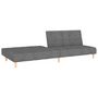 Voir la diapositive 5 : VIDAXL Canape-lit a 2 places gris clair tissu