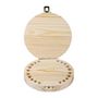 Voir la diapositive 2 : Rayher Boîte pour dents de lait en bois brut ø 12 x 2,7 cm