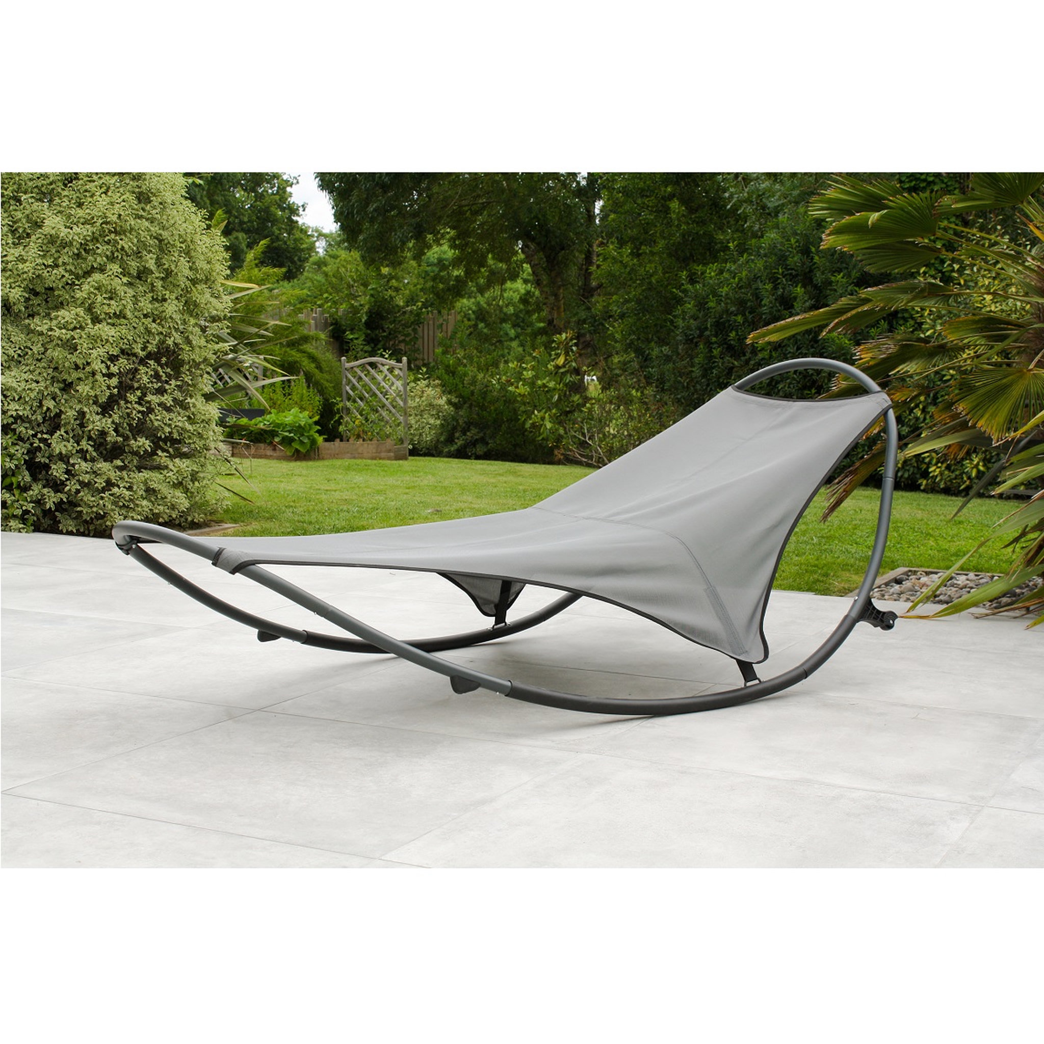 Voir la diapositive 3 : DCB GARDEN Bain de soleil - Acier - Gris - HENDAYE