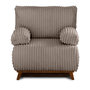 Voir la diapositive 1 : BEST MOBILIER Cristal - fauteuil - convertible avec coffre - en fausse fourrure côtelée