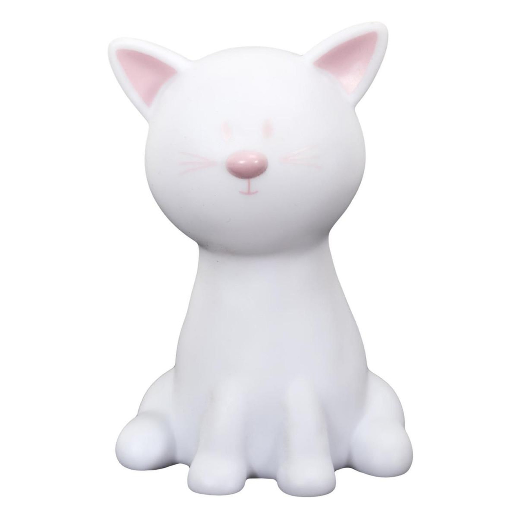 Voir la diapositive 2 : HOME DECO KIDS Lampe veilleuse enfant led  chat  19cm blanc