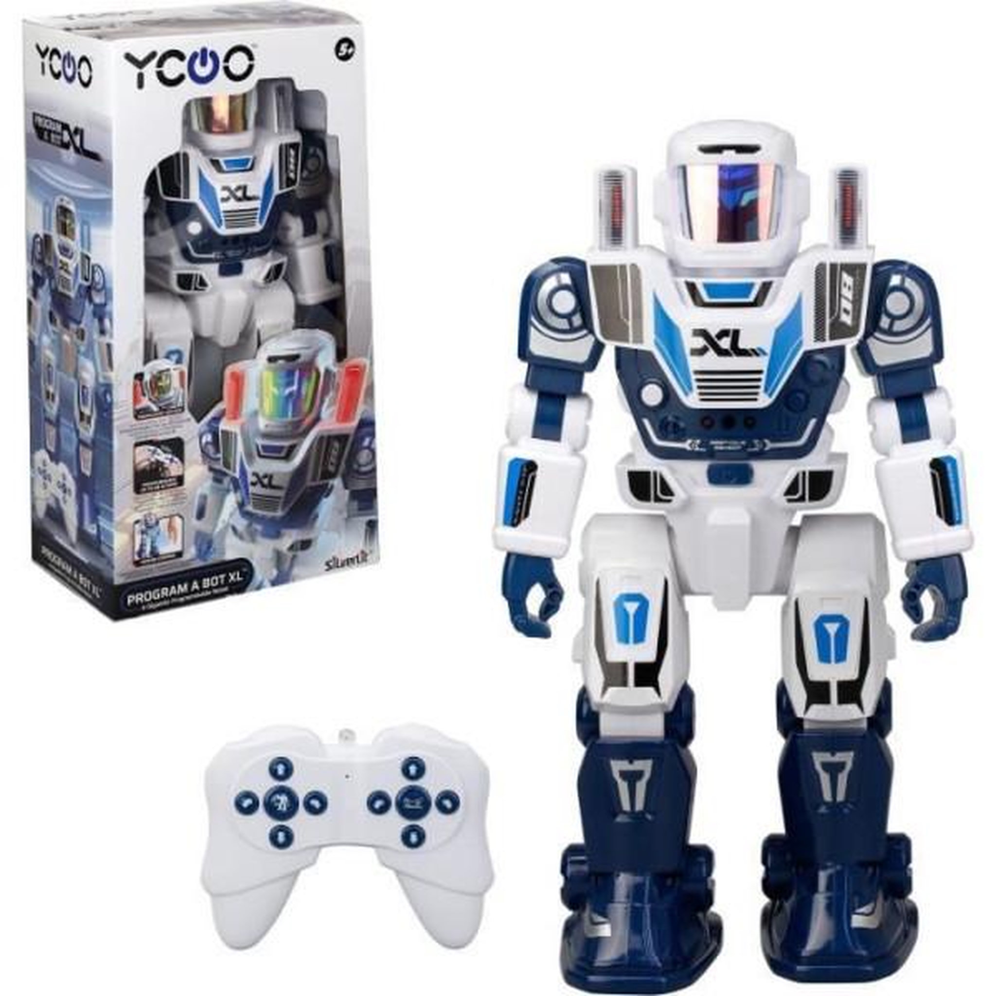 SILVERLIT Robot radiocommandé - SILVERLIT - Program A Bot XL - 40 cm - 48 actions programmables - Télécommande intuitive