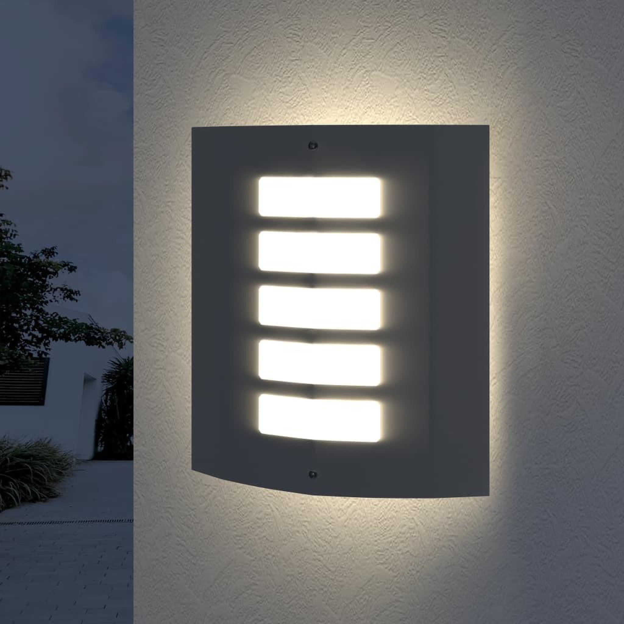Voir la diapositive 5 : VIDAXL Applique murale etanche Acier inoxydable