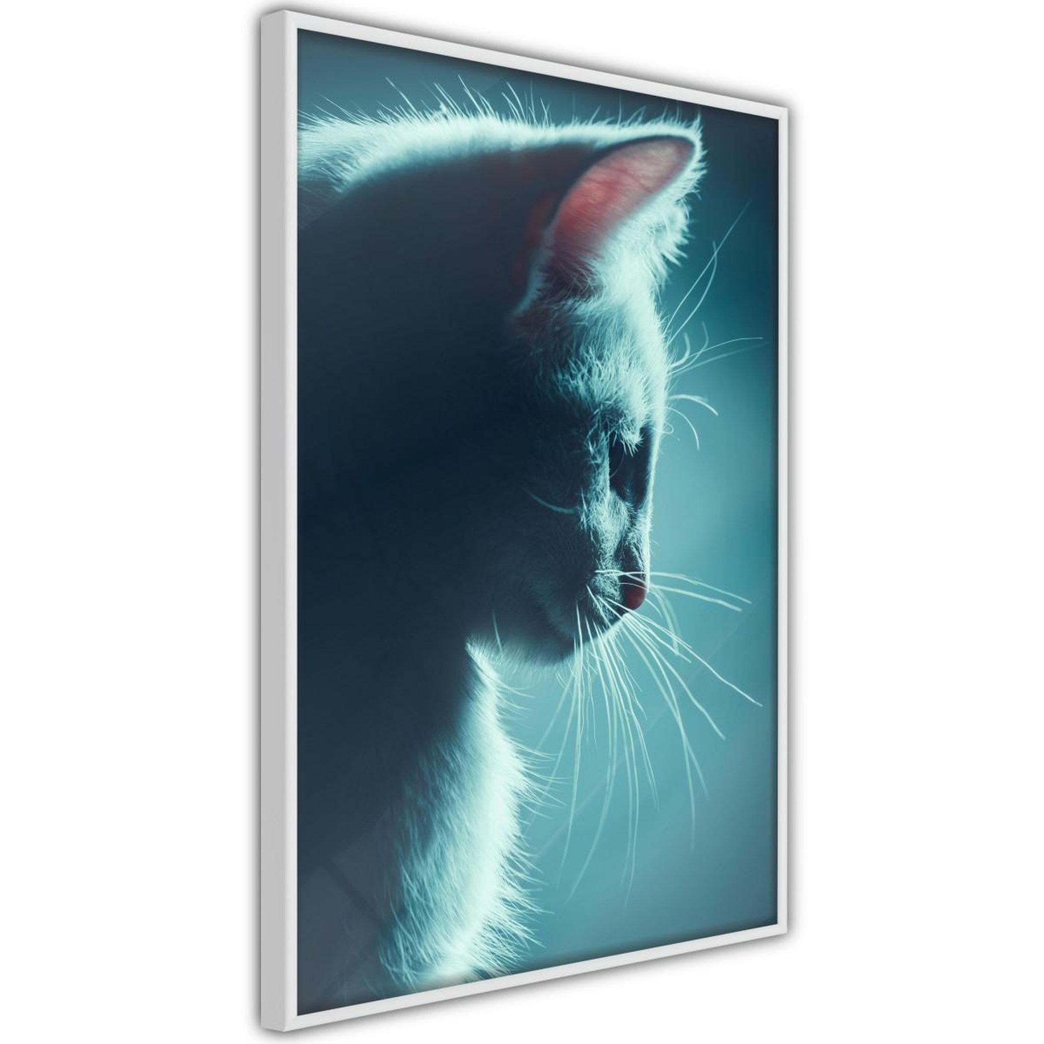 Paris Prix Affiche murale encadrée  adorable furball