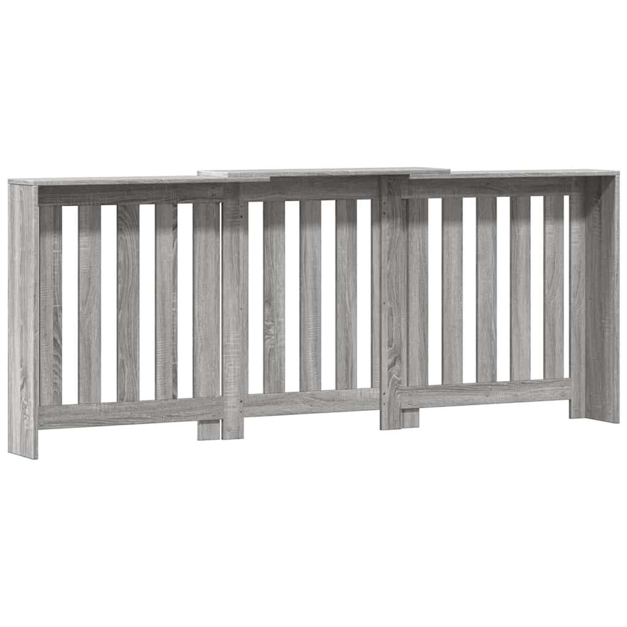 Voir la diapositive 5 : VIDAXL Cache-radiateur sonoma gris 205x21,5x83,5 cm bois d'ingenierie