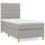 Voir la diapositive 2 : VIDAXL Sommier a lattes de lit avec matelas Gris clair 80x200 cm Tissu
