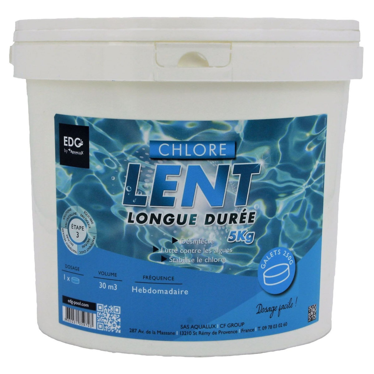 AQUALUX AQUALUX Chlore lent longue durée 5KG