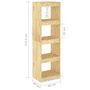 Voir la diapositive 6 : VIDAXL Bibliotheque/Separateur de piece 40x30x135,5 cm pin massif