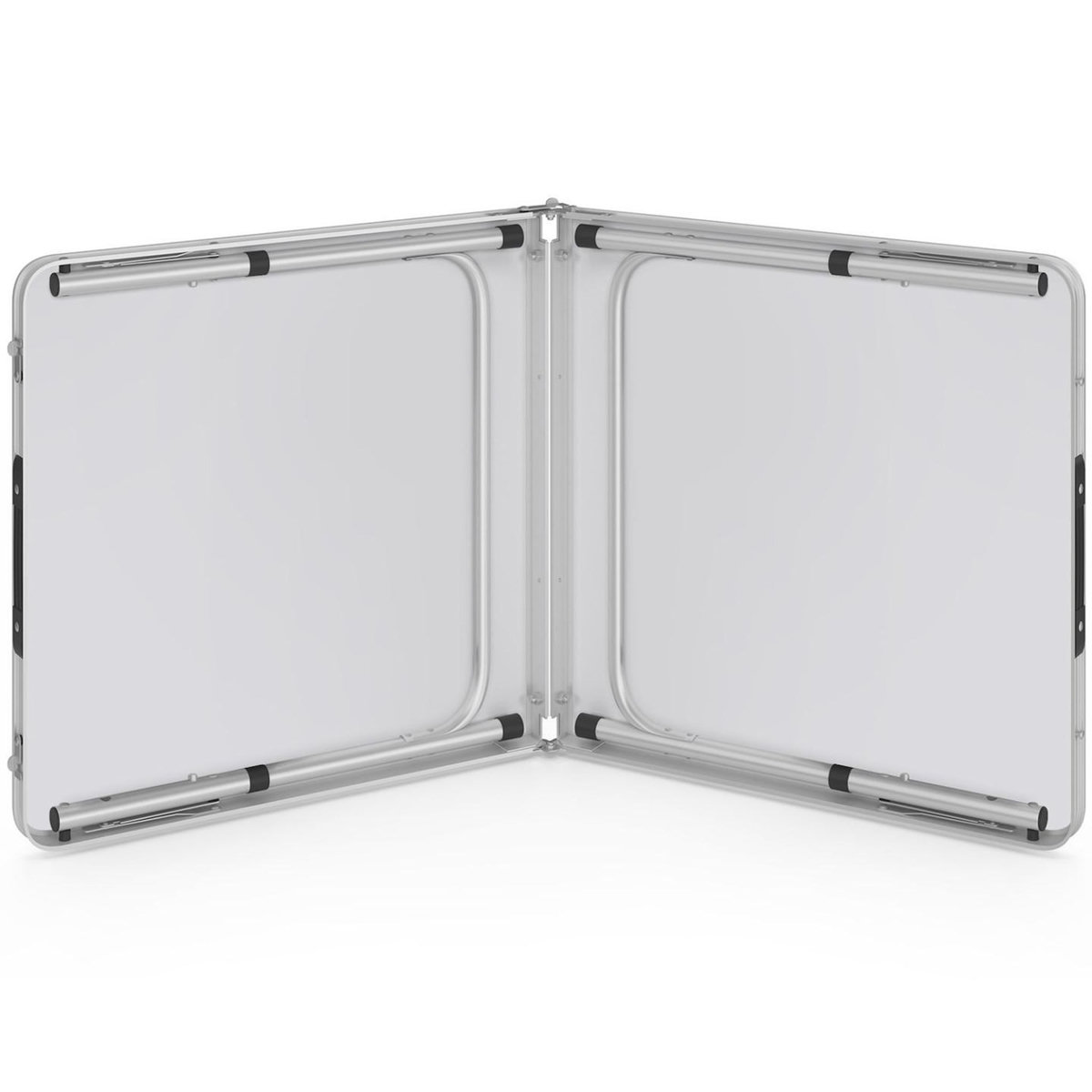 ID MARKET Table de camping pliante réglable en hauteur 120 cm
