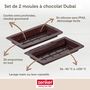Voir la diapositive 5 : ZENKER Deux moules à tablettes chocolat de Dubaï en silicone Zenker Special Creative