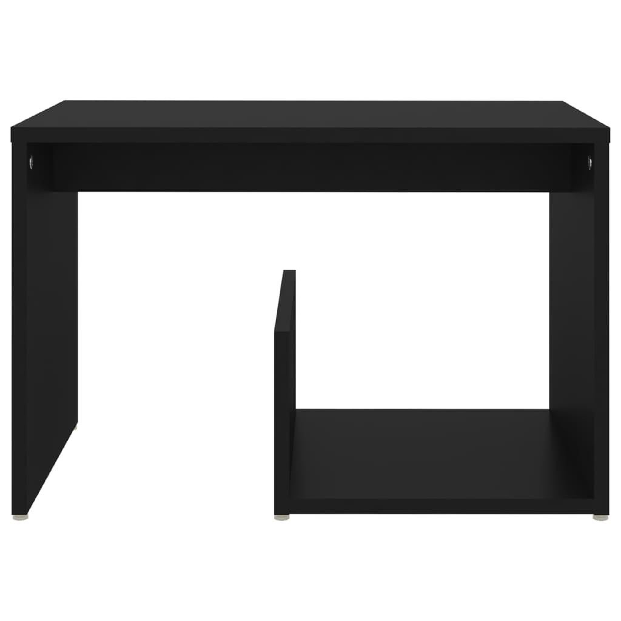 Voir la diapositive 4 : VIDAXL Table d'appoint noir 59x36x38 cm bois d'ingenierie