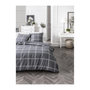 Voir la diapositive 1 : Today TODAY Parure de lit Mawira 1.8 - 1 housse de couette 240 x 260 cm et 2 taies doreiller 63 x 63 cm - 100% coton - Gris TODAY