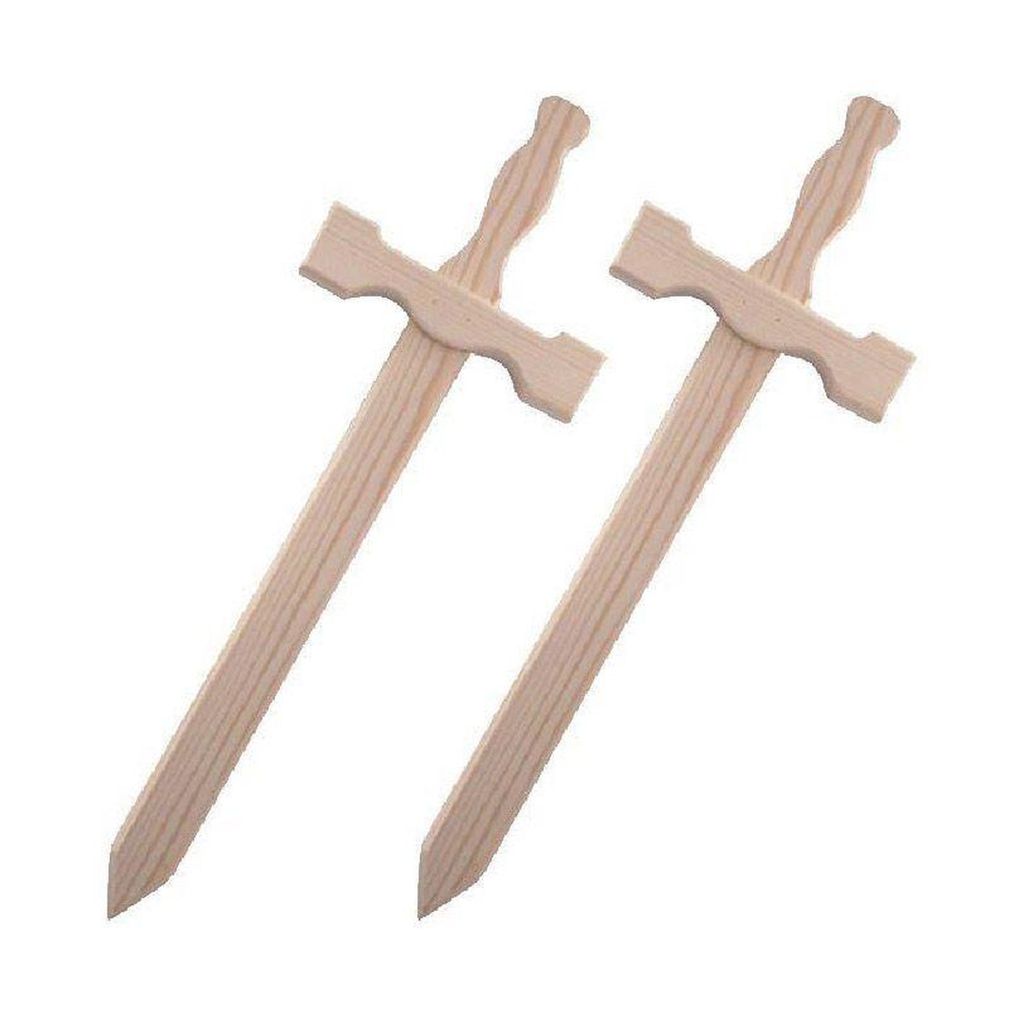 Graine créative 2 épées en bois 39 x 13 cm