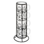 Voir la diapositive 1 : SECRET DE GOURMET Lot de 4 Mugs sur Rack  White Floral  24cl Blanc