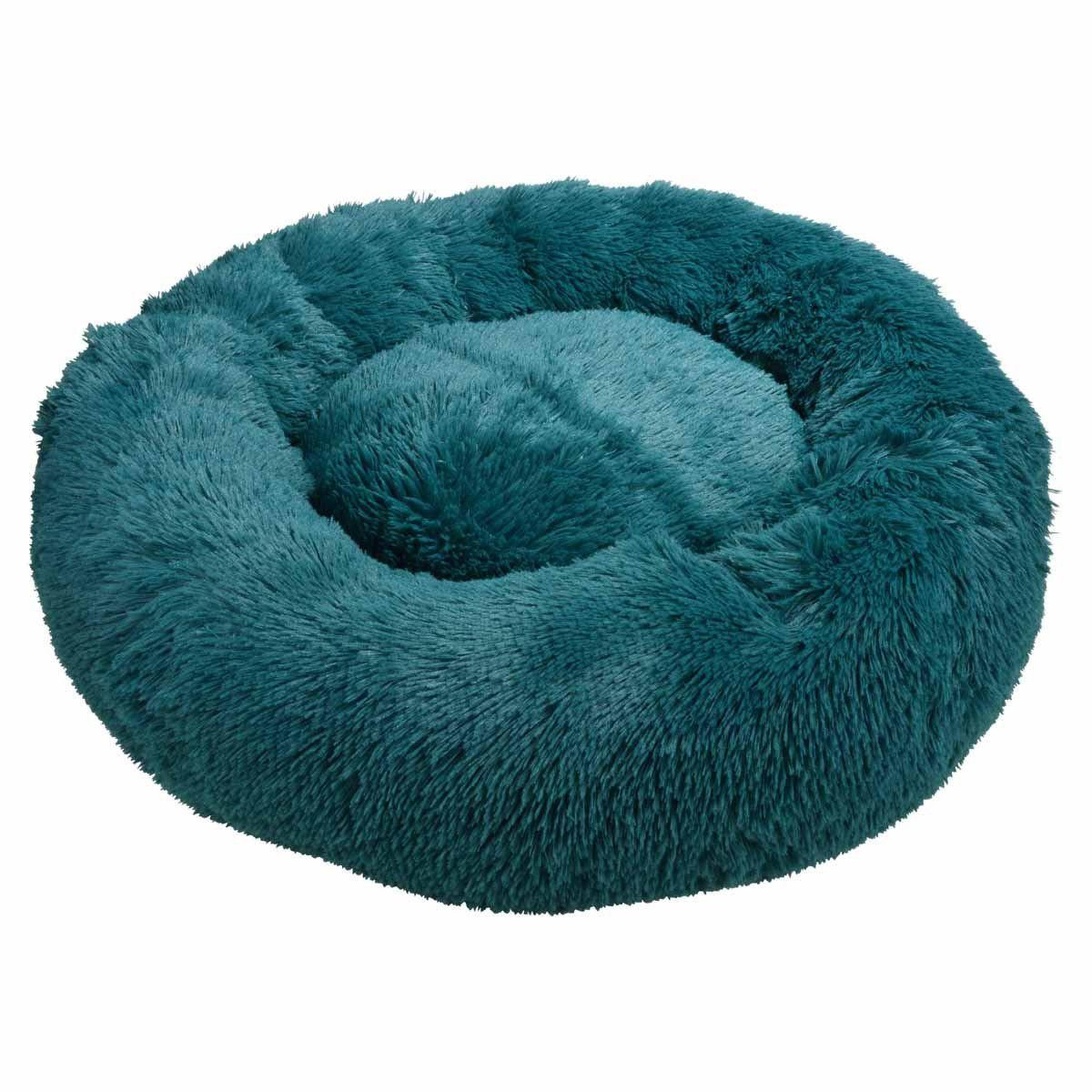 Voir la diapositive 1 : LOVE STORY Panier Rond Chien & Chat  Fluffy  95cm Émeraude