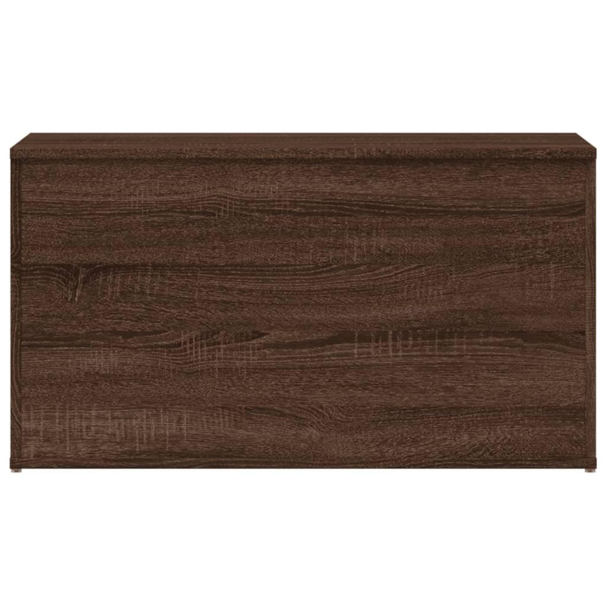VIDAXL Coffre de rangement Chene marron 84x42x46 cm Bois d'ingenierie