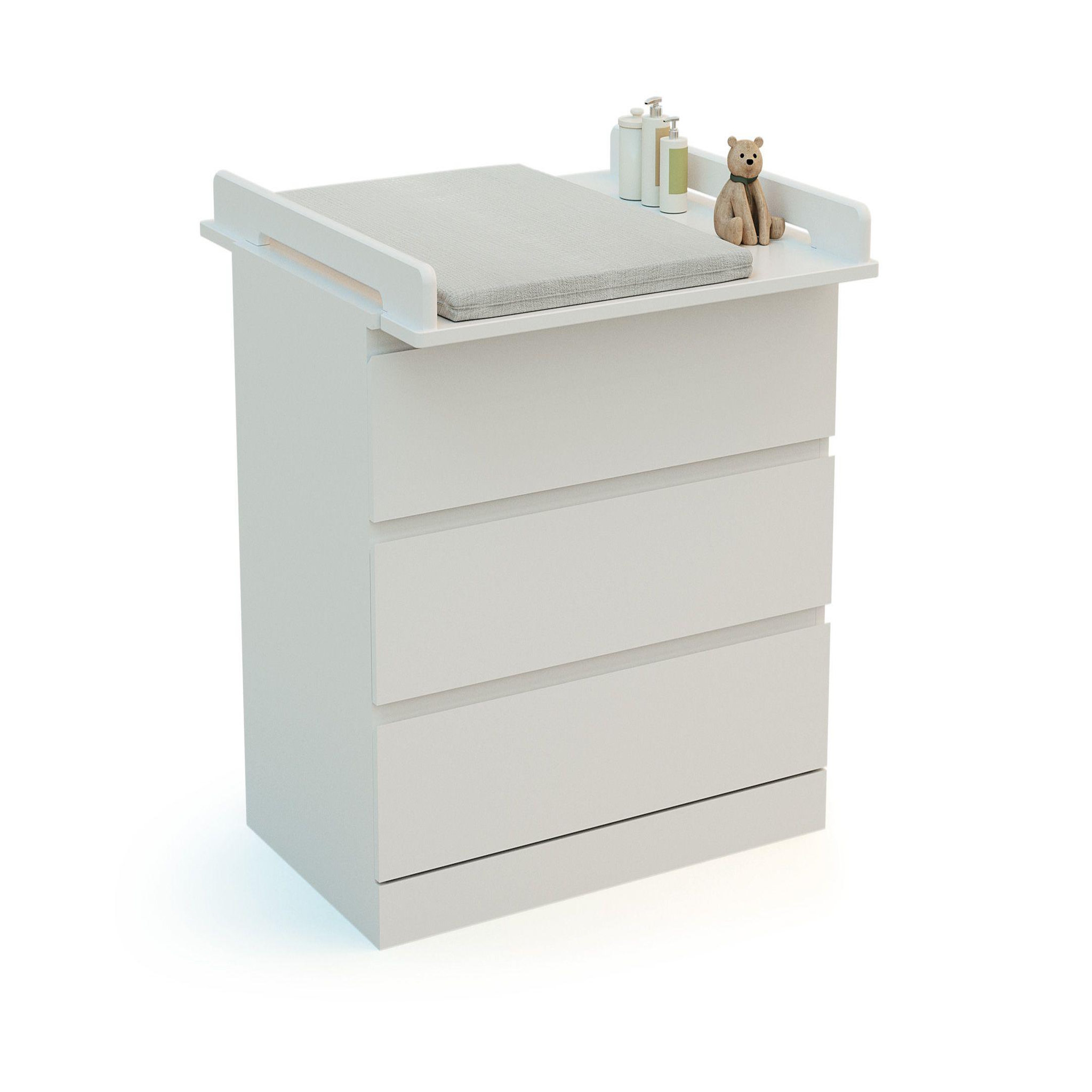 Voir la diapositive 5 : JURABABY Plan à langer universel 70 cm kira pour commode bébé