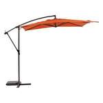 HESPERIDE Parasol déporté carré MANOA. Coloris disponibles : Rouge