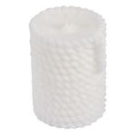 Paris Prix Bougie Pilier Effet Cordage  Blue Wave  8cm Blanc