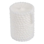 Paris Prix Bougie Pilier Effet Cordage  Blue Wave  8cm Blanc