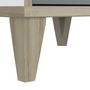 Voir la diapositive 3 : Demeyere Table de chevet 1 tiroir - GENIUS - Blanc et Gris - 36,8 x 43,8 x 33 cm - DEMEYERE