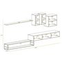 Voir la diapositive 4 : Paris Prix Ensemble Meuble TV Design  Switch I  330cm Naturel & Noir