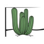 Voir la diapositive 2 : Paris Prix Décoration Murale Encadrée en Métal  Cactus  60cm Vert & Noir
