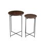 Voir la diapositive 2 : Paris Prix Lot de 2 Tables d'Appoint  Randy  56cm Marron
