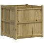 Voir la diapositive 2 : VIDAXL Jardiniere d'exterieur 70x70x70 cm bois de pin impregne