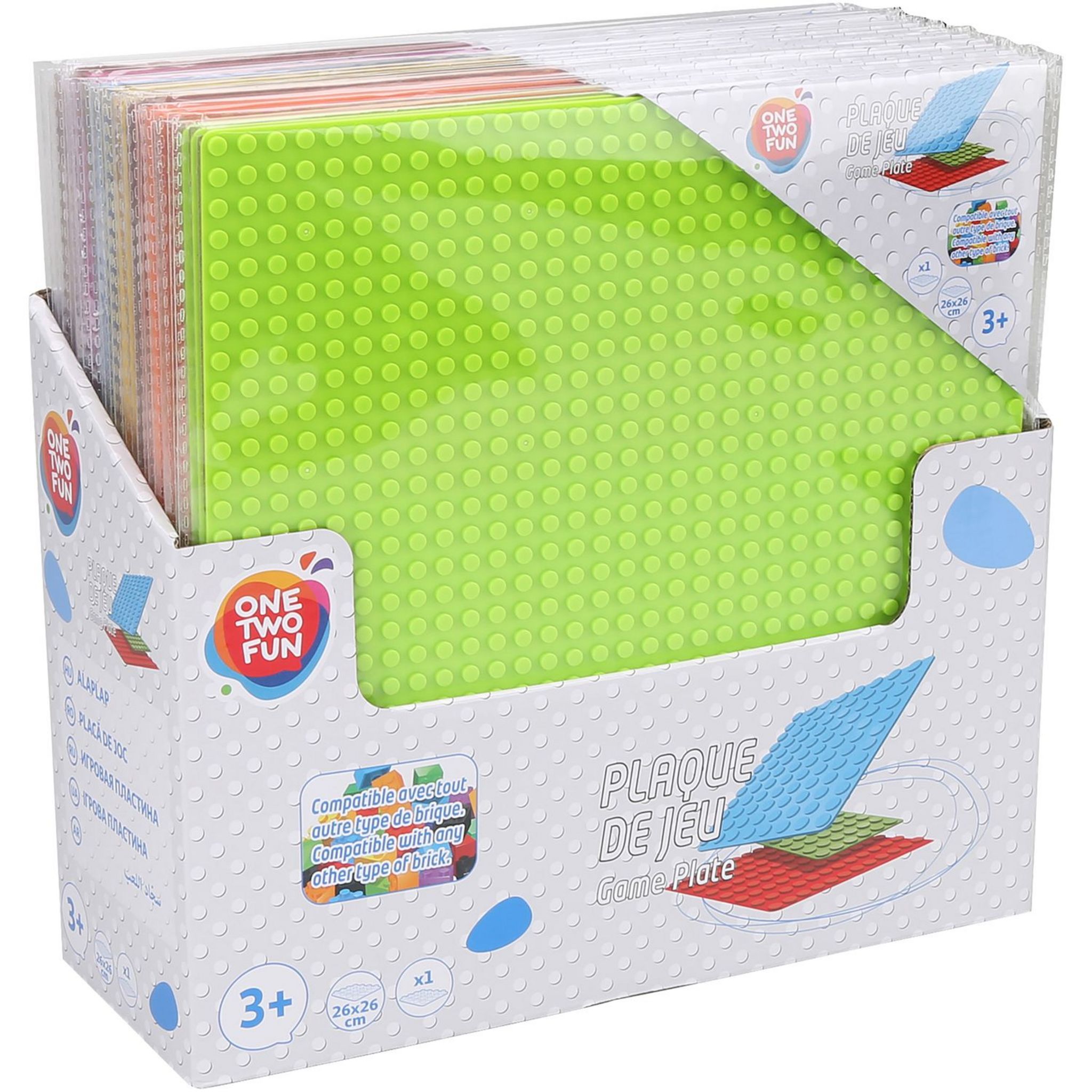One Two Fun Plaque pour brique de construction 26cm pas cher - Auchan.fr
