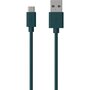ESSENTIEL B Câble micro USB vers USB vert 1m