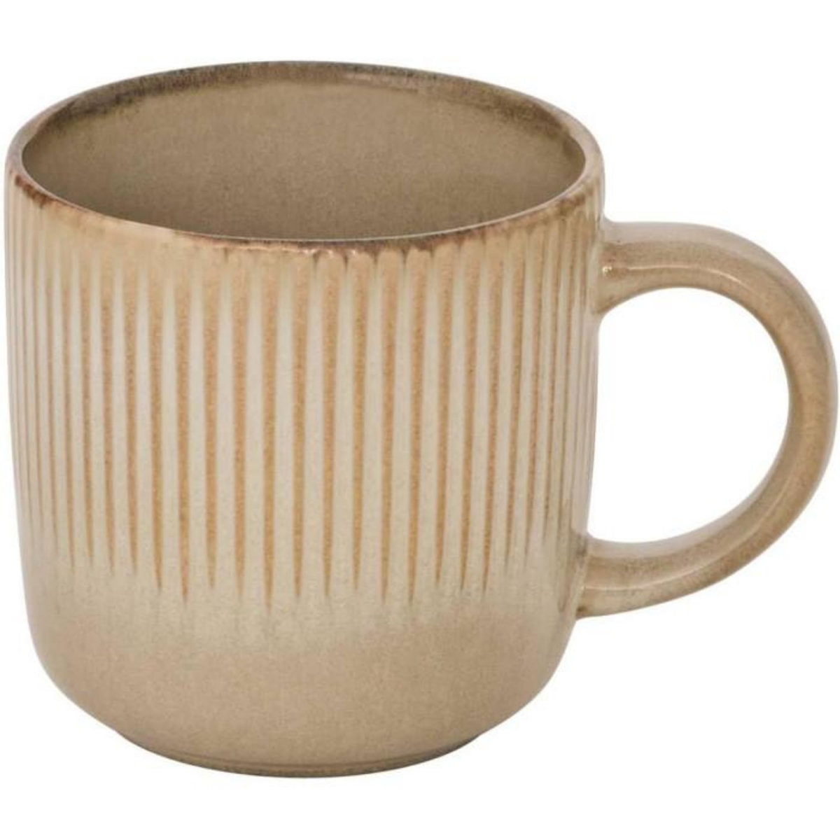 SECRET DE GOURMET Lot de 6 Mugs en Céramique  Chloe  36cl Beige