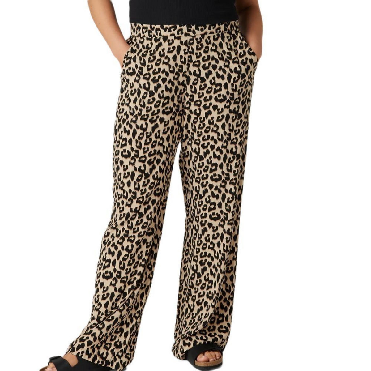 Vero Moda Pantalon  à Imprimés Femme Vero Moda Curve Easy Hw Wide