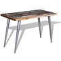 Voir la diapositive 3 : VIDAXL Table a manger Bois de recuperation 120x60x76 cm
