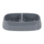 FORNORD Gamelle double pour chien et chat CALI. Coloris disponibles : Gris, Vert