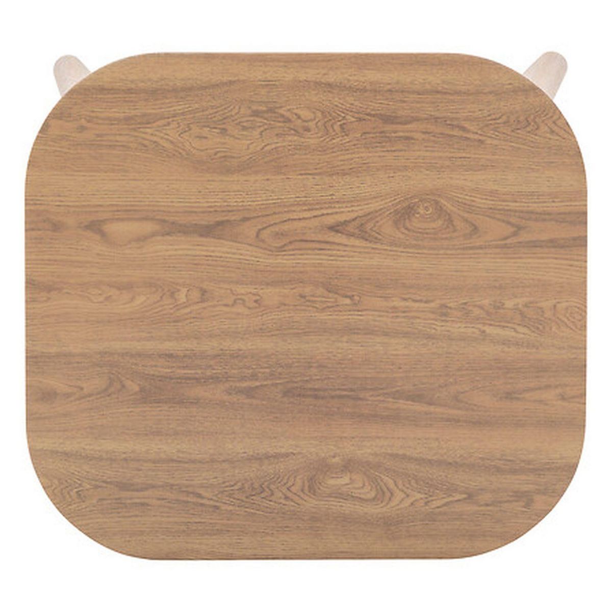 HESPERIDE Table basse de jardin rectangulaire en aluminium effet bois MANISSA - Marron