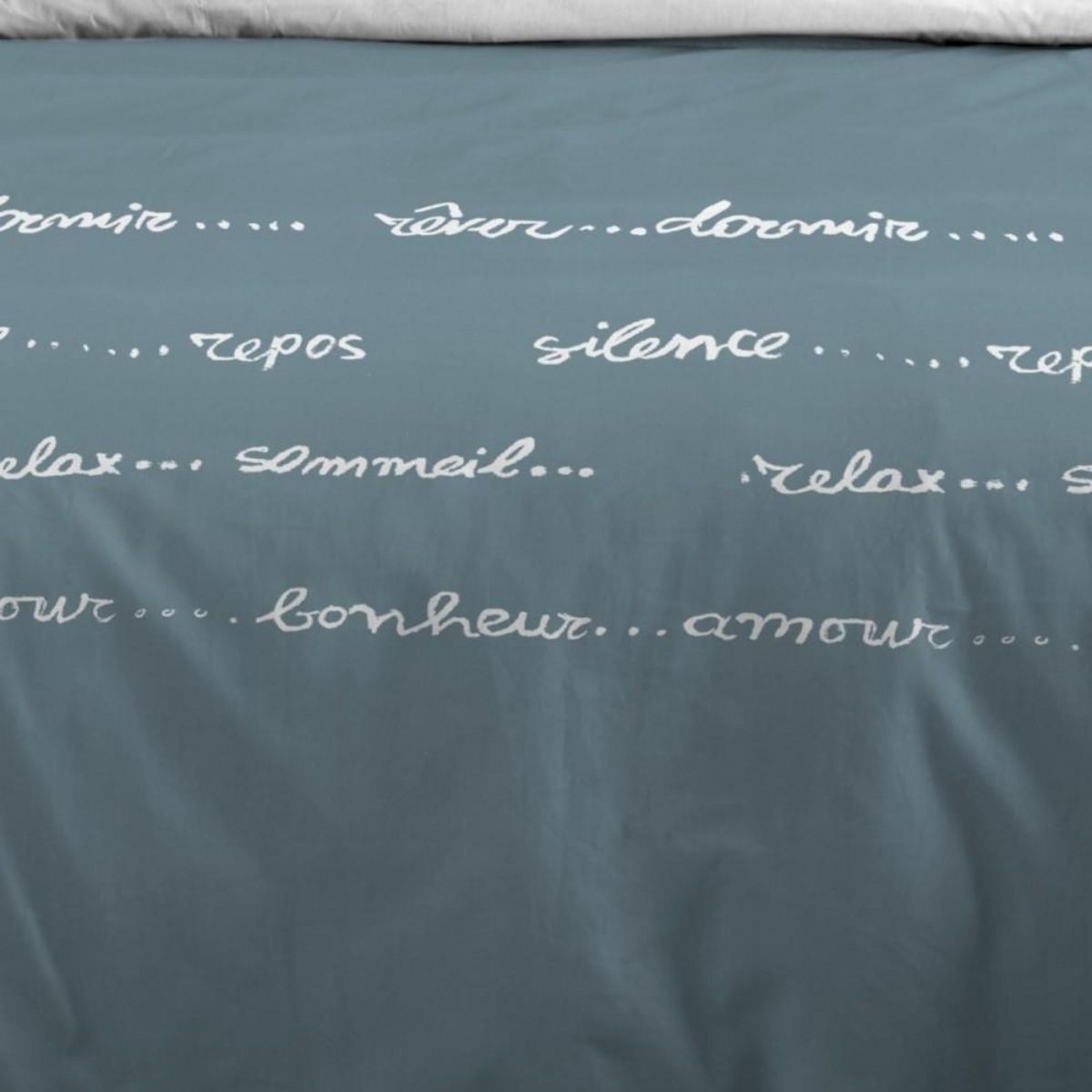 STOF Housse de couette 240x220 REVERIE + 2 taies coton 57 fils