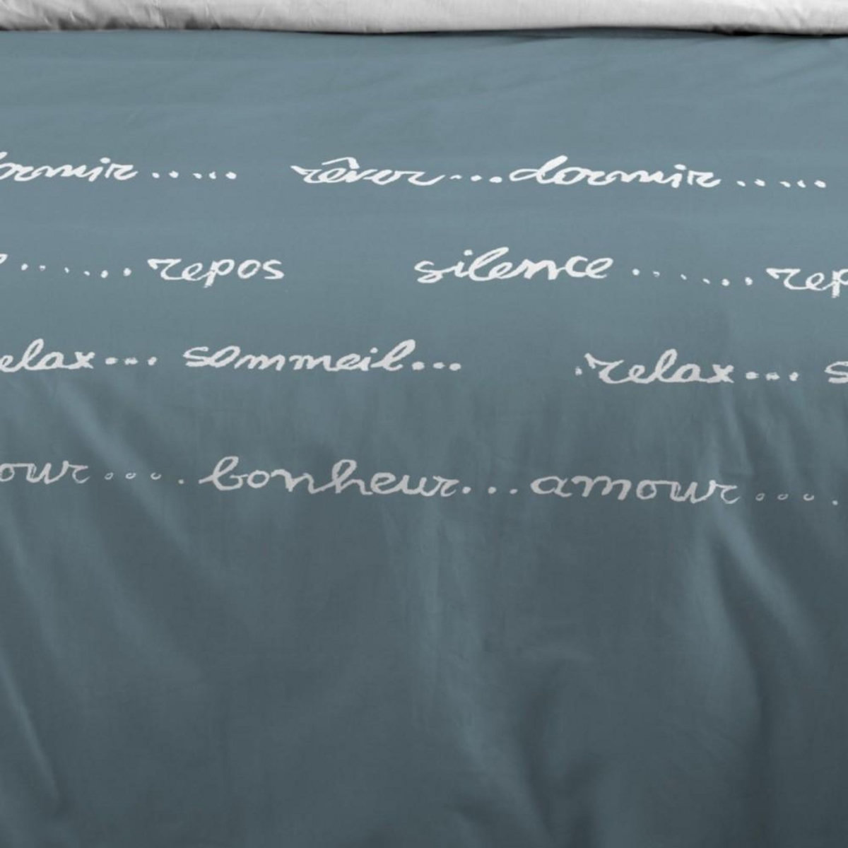 STOF Housse de couette 240x220 REVERIE + 2 taies coton 57 fils