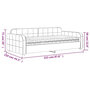 Voir la diapositive 6 : VIDAXL Lit de jour avec matelas jaune 100x200 cm velours