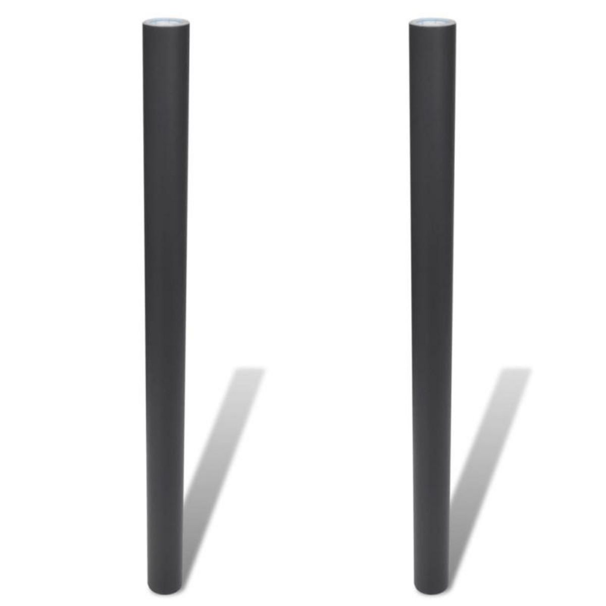 VIDAXL Tableau noir autocollant mural 0,45x2 m 2 rouleaux avec craies