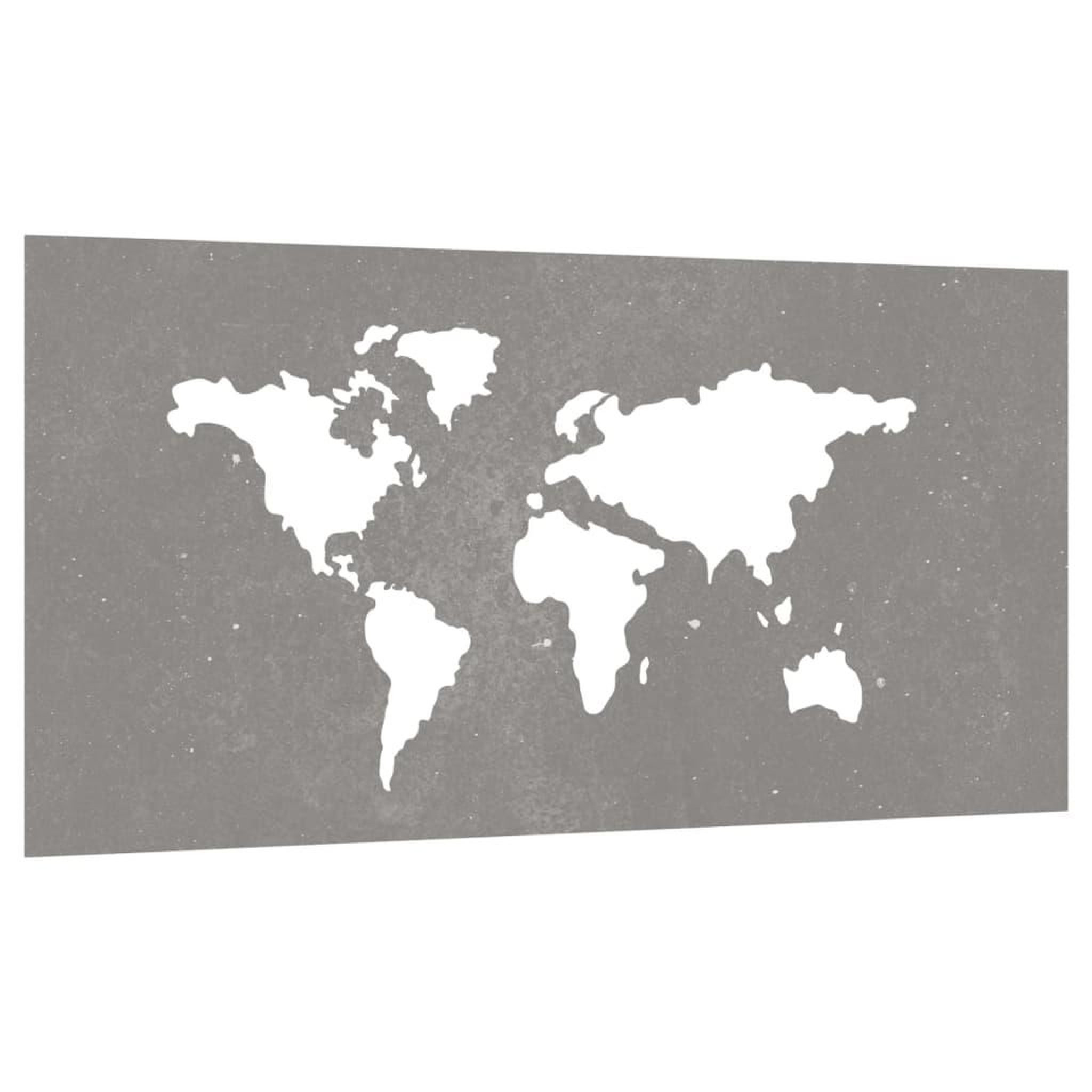Voir la diapositive 3 : VIDAXL Decoration murale jardin 105x55 cm design de carte du monde