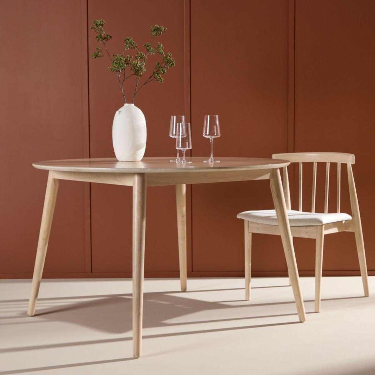 Paris Prix Table à Manger Ronde  Flora  120cm Naturel