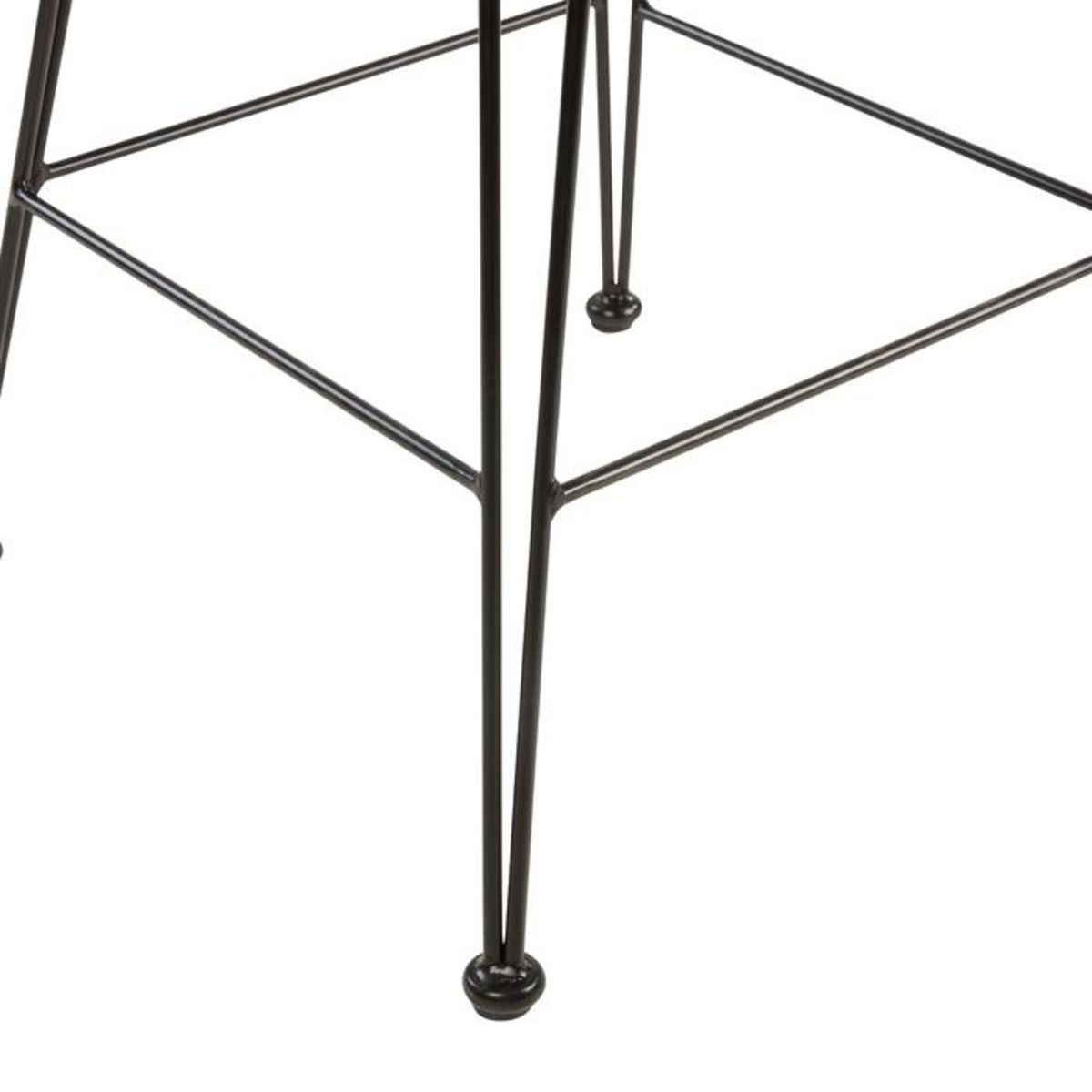 Rendez vous déco Lot de 2 chaises de bar mi-hauteur 63 cm en résine tressée marron - Jigani