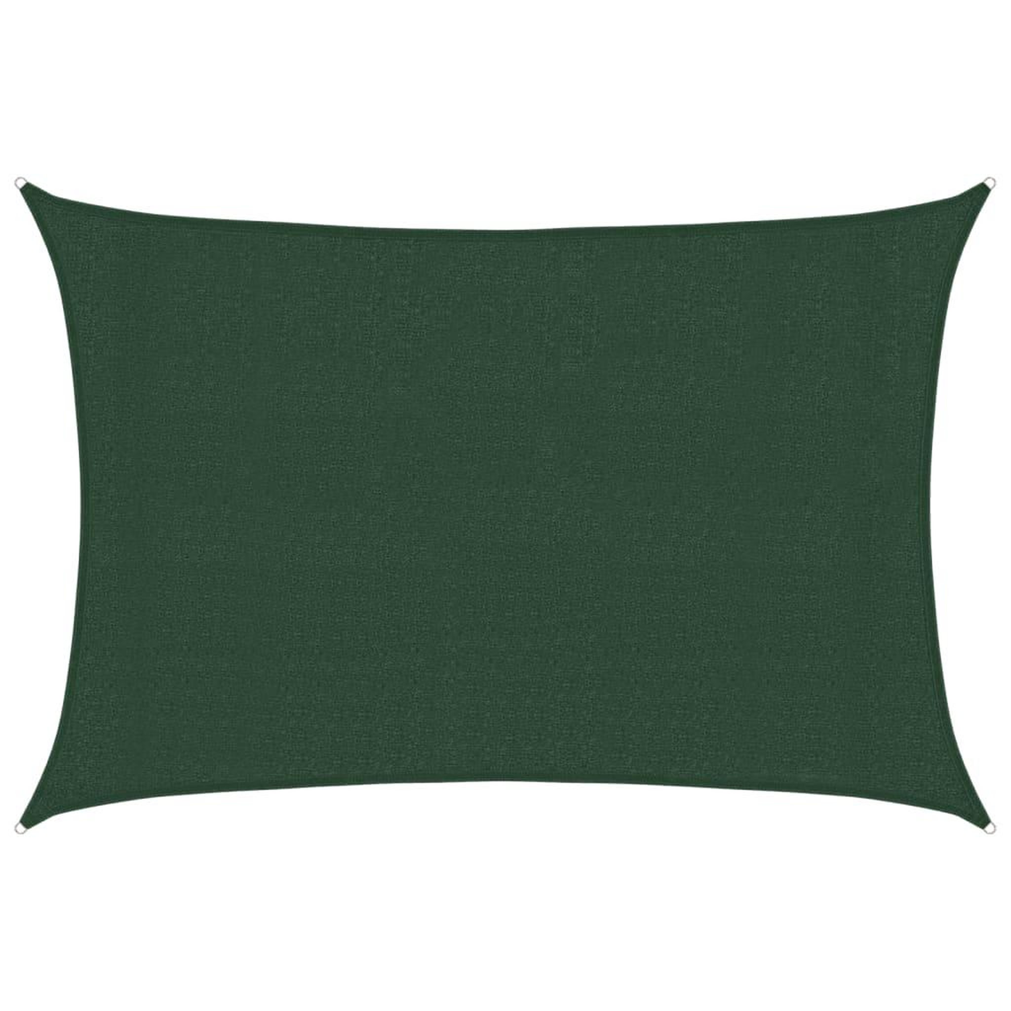 Voir la diapositive 2 : VIDAXL Voile d'ombrage 160 g/m^2 Vert fonce 3x4,5 m PEHD