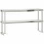 Voir la diapositive 5 : VIDAXL Table de travail de cuisine avec etagere 110x55x150 cm inox