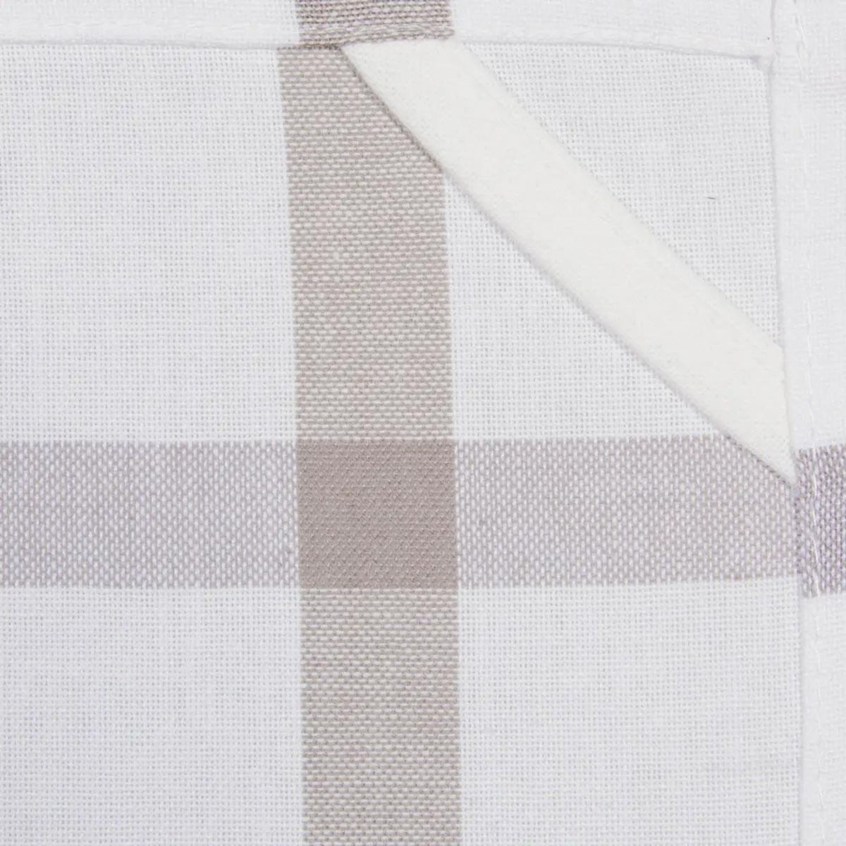 ATMOSPHERA Lot de 2 Torchons de Cuisine  Traditionnel  70cm Gris