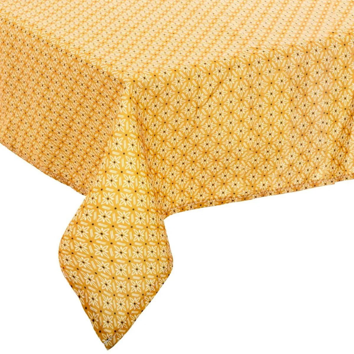 ATMOSPHERA Nappe Antitache à Motifs  Paty  140x240cm Jaune