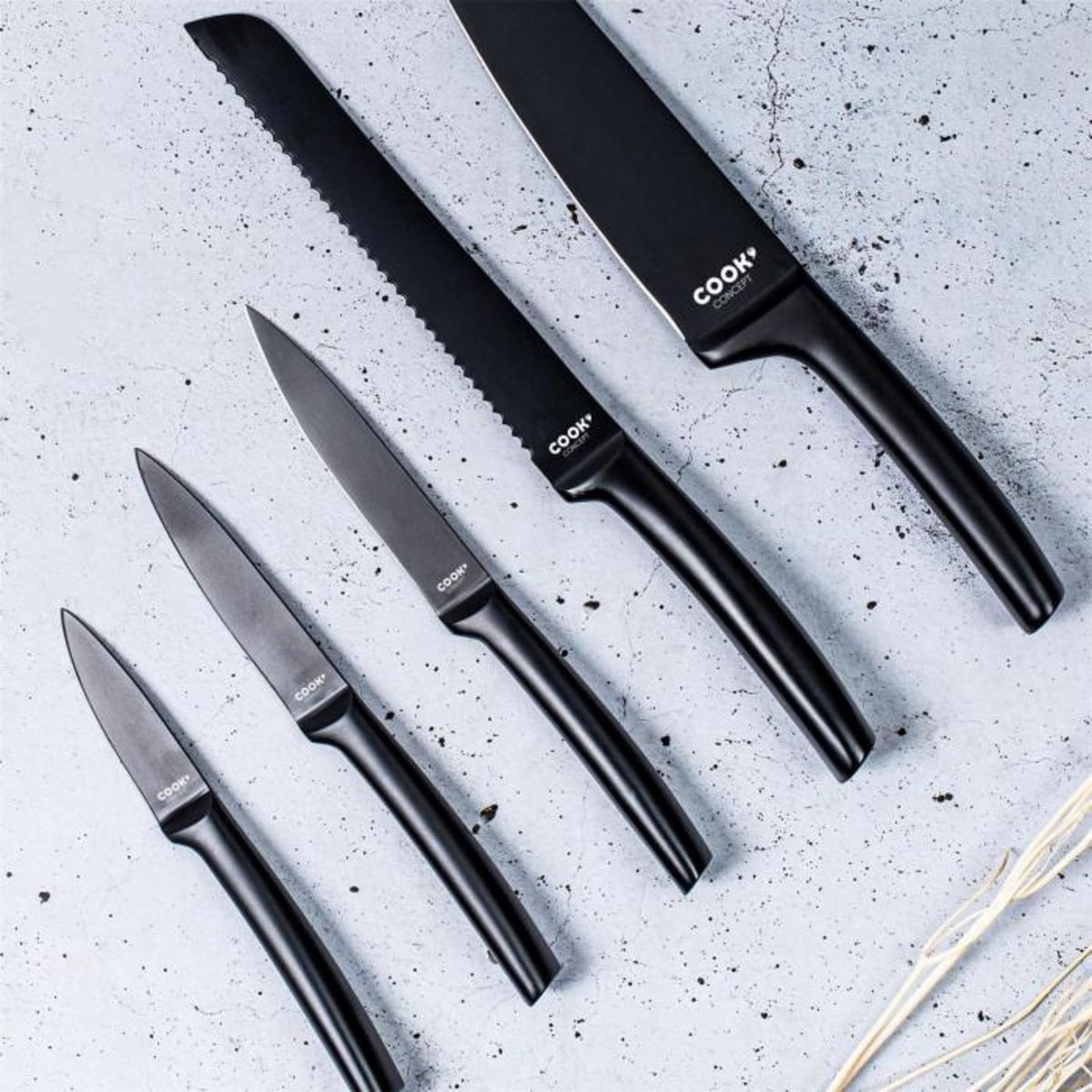 Paris Prix Couteau d'Office en Inox  Allure  19cm Noir