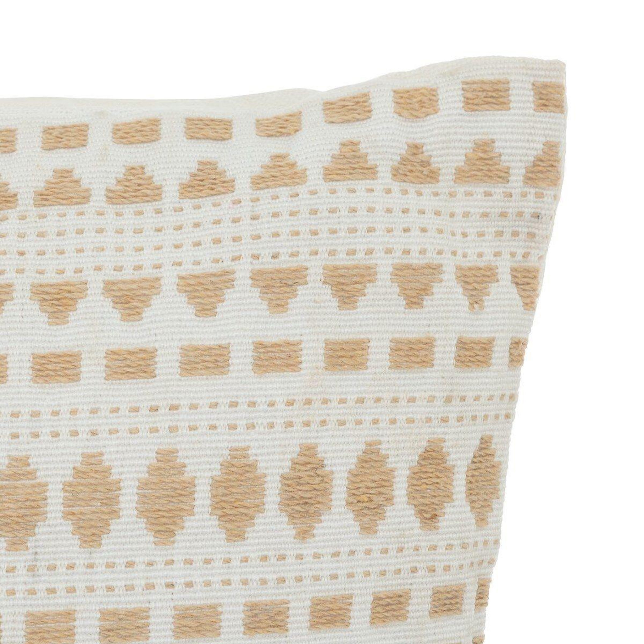 Voir la diapositive 2 : ATMOSPHERA Coussin jacquard  micah  38x38cm lin
