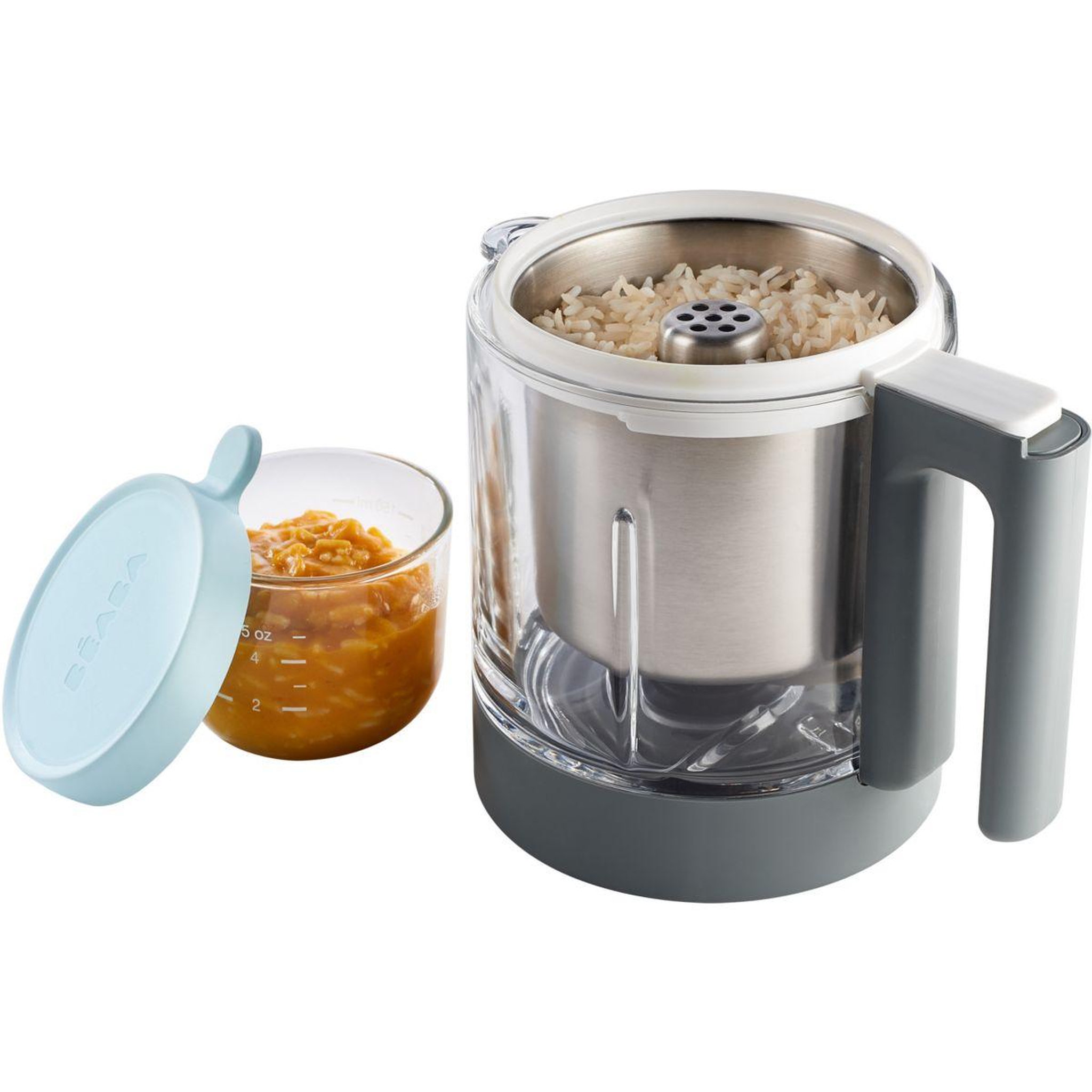 Voir la diapositive 3 : BEABA Set contenants pasta / rice cooker  babycook